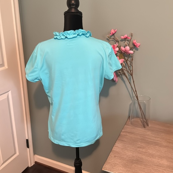 Lilly Pulitzer Teal Golf Tee - Picture 3 of 6